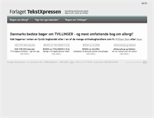 Tablet Screenshot of forlaget-tekstxpressen.dk